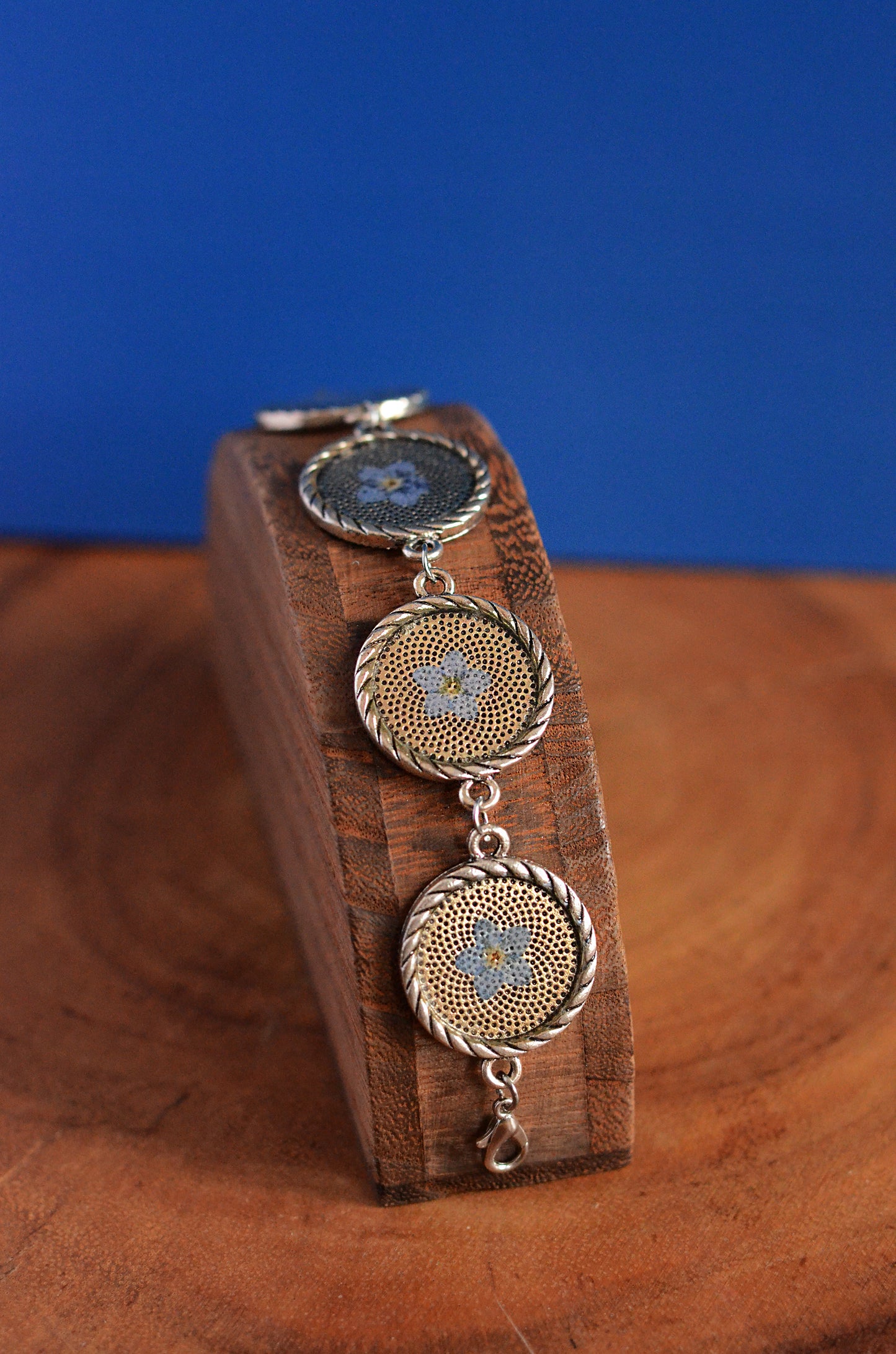 Blue Forget-Me-Not Bracelet
