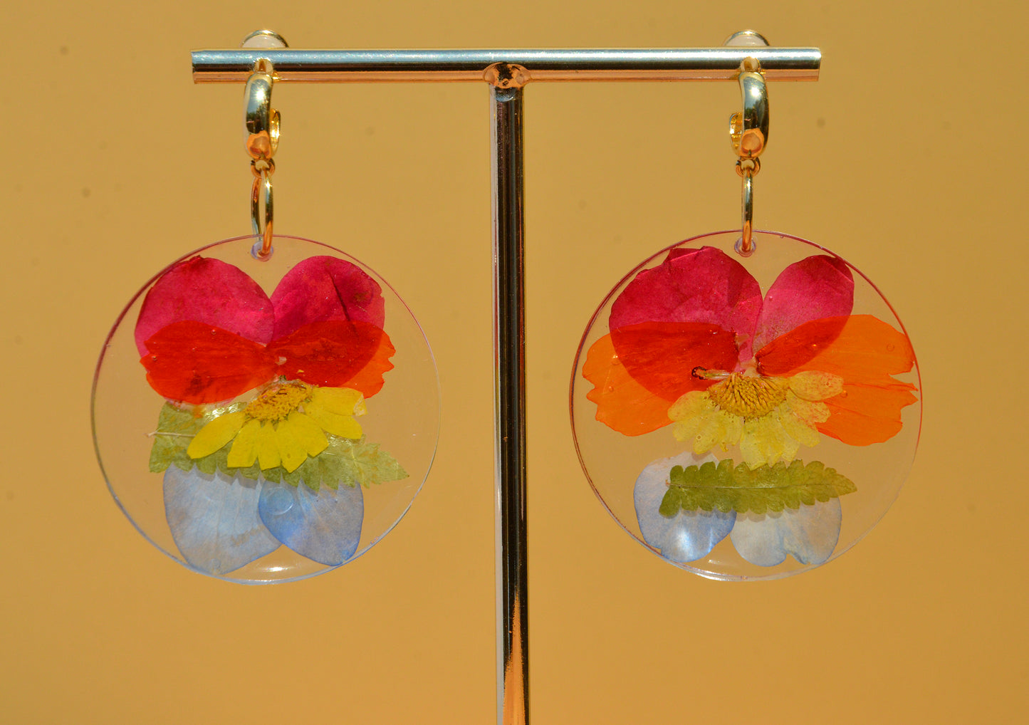Floral Rainbow Earrings