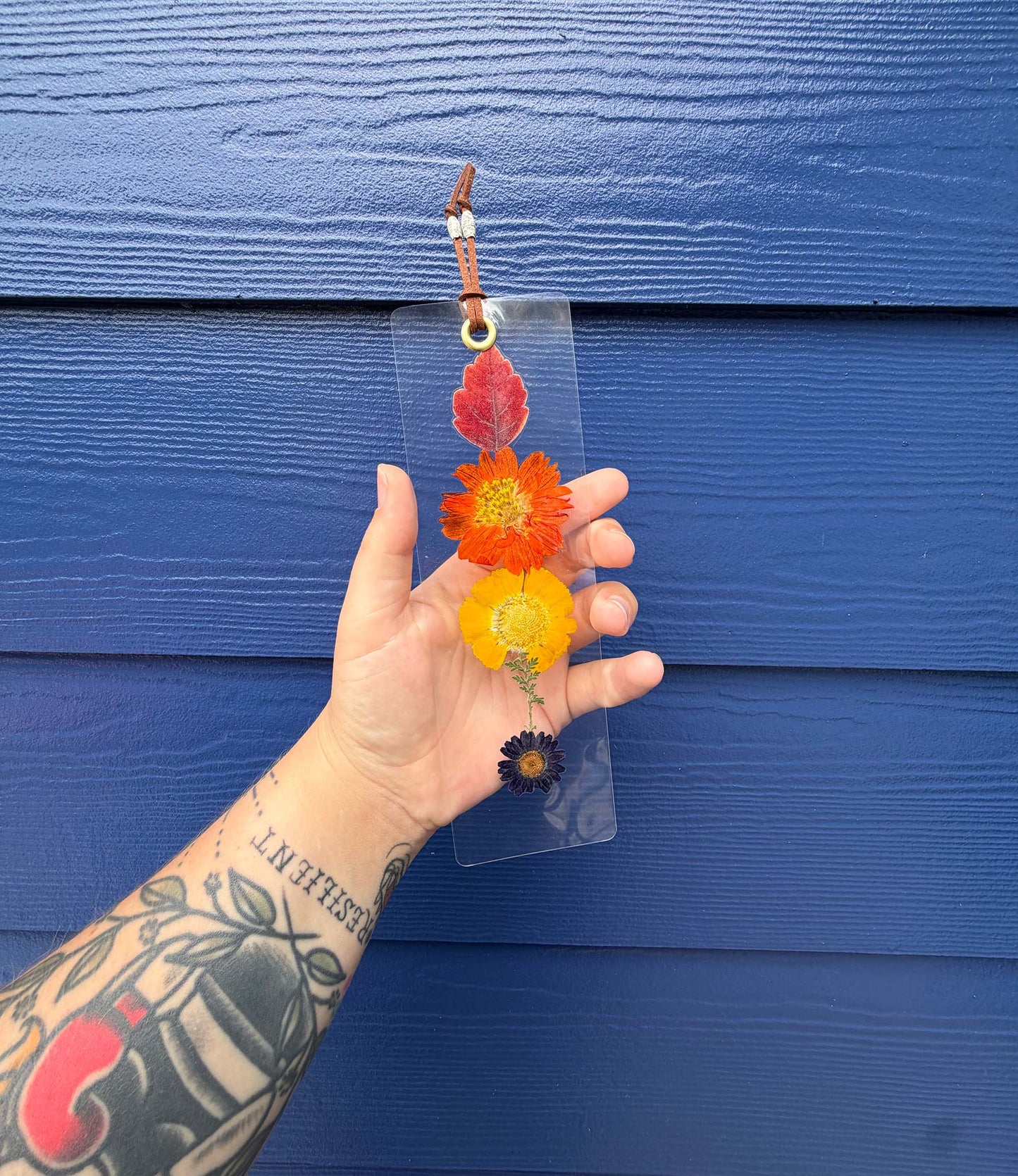 Rainbow Floral Bookmark
