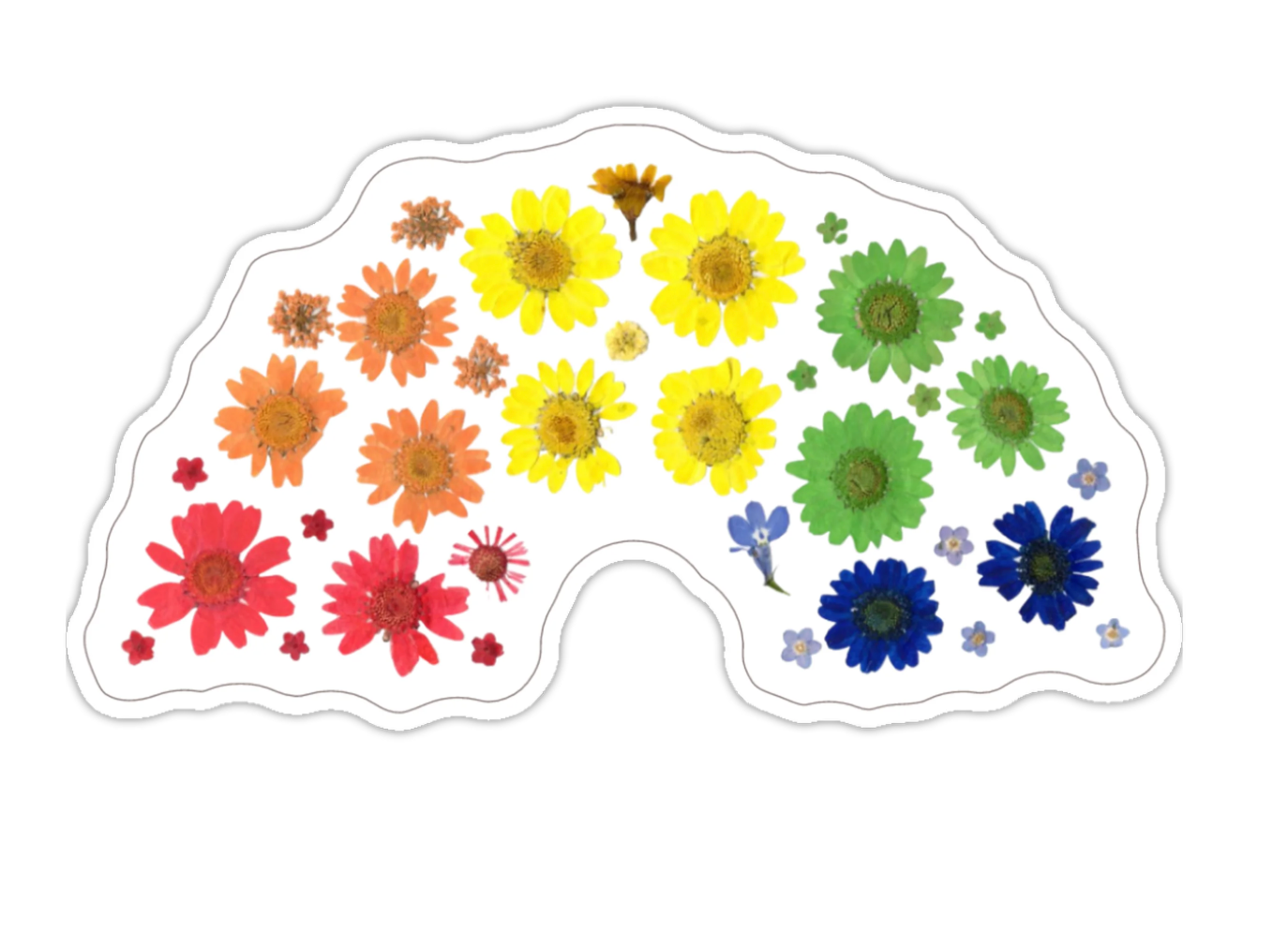 Floral Rainbow Sticker