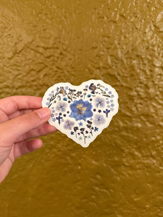 Blue Heart Sticker