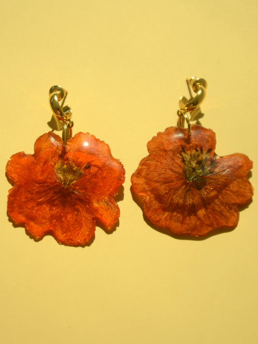 Orange Cosmo Earrings