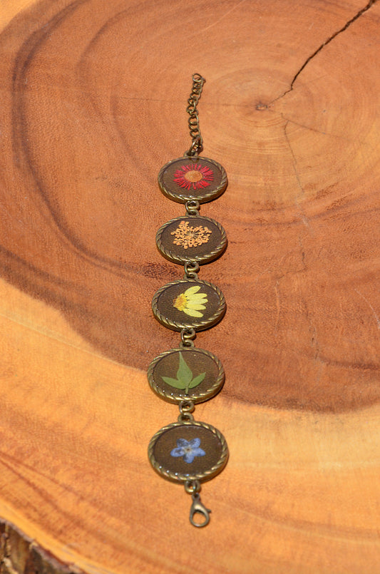 Floral Rainbow Bracelet
