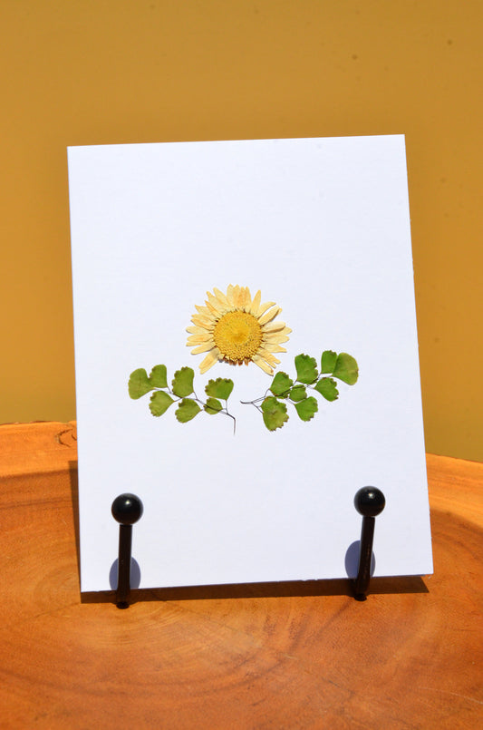 Pressed Flower Greeting Card (Blank Inside)