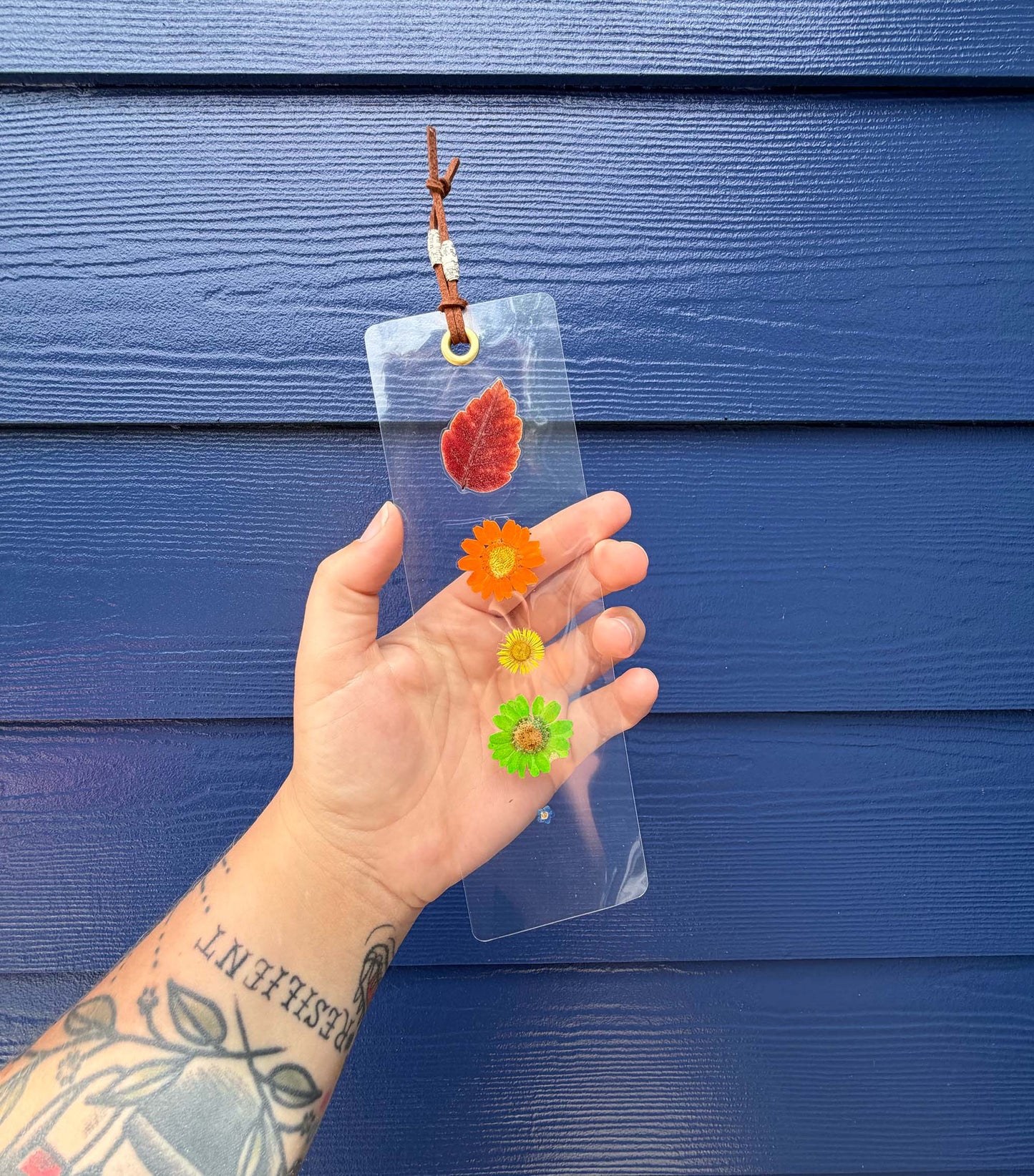 Rainbow Floral Bookmark