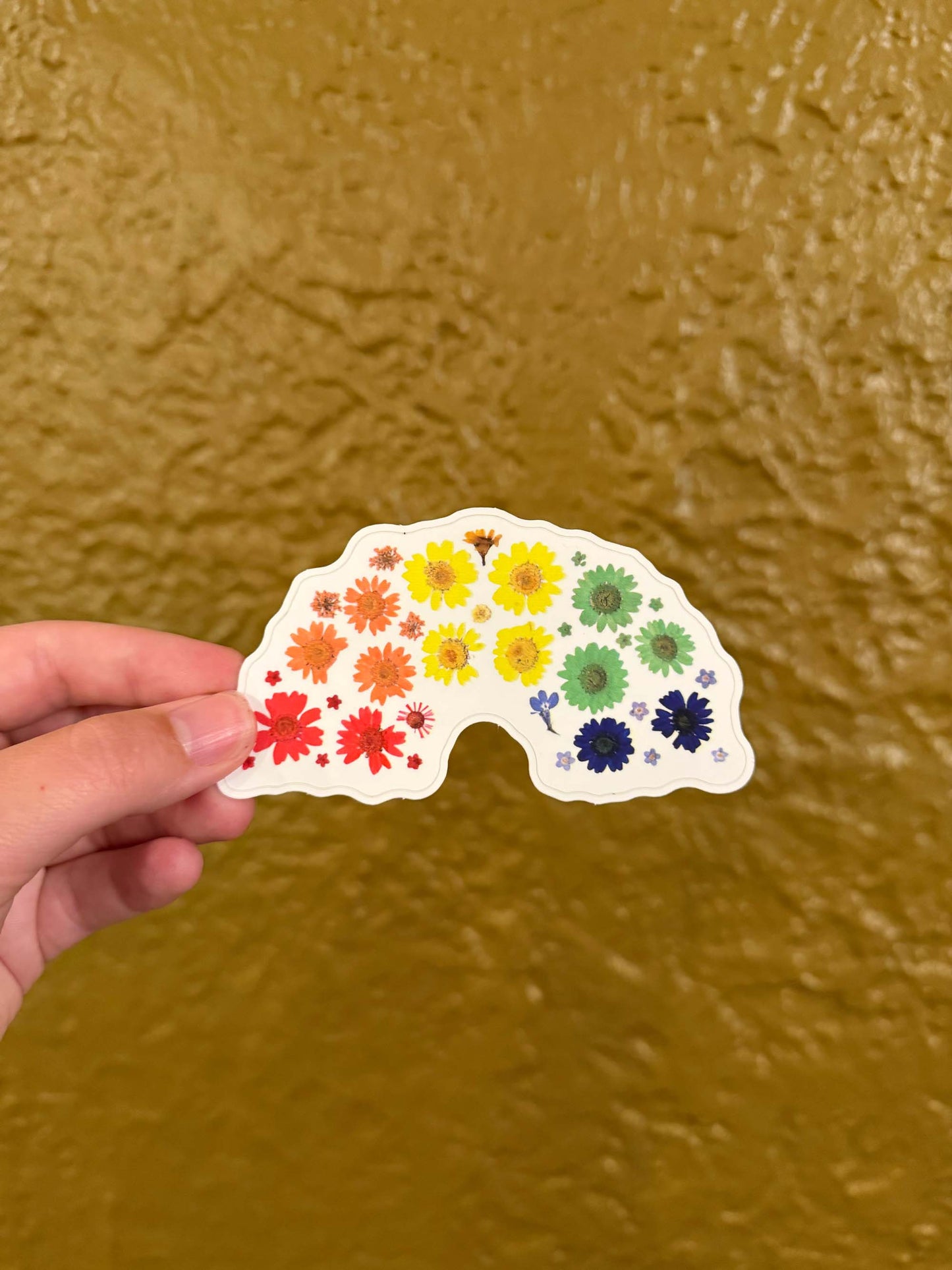 Floral Rainbow Sticker